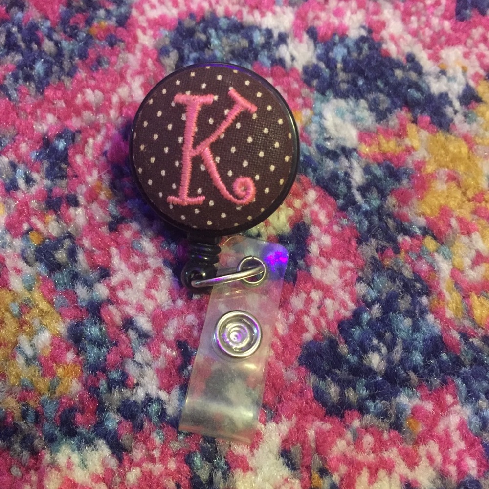 Initial K Badge ID Holder